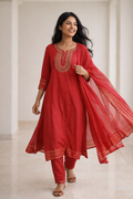 Anarkali Set - Orange (24701058)
