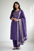 Kurti set (3pc) - Purple