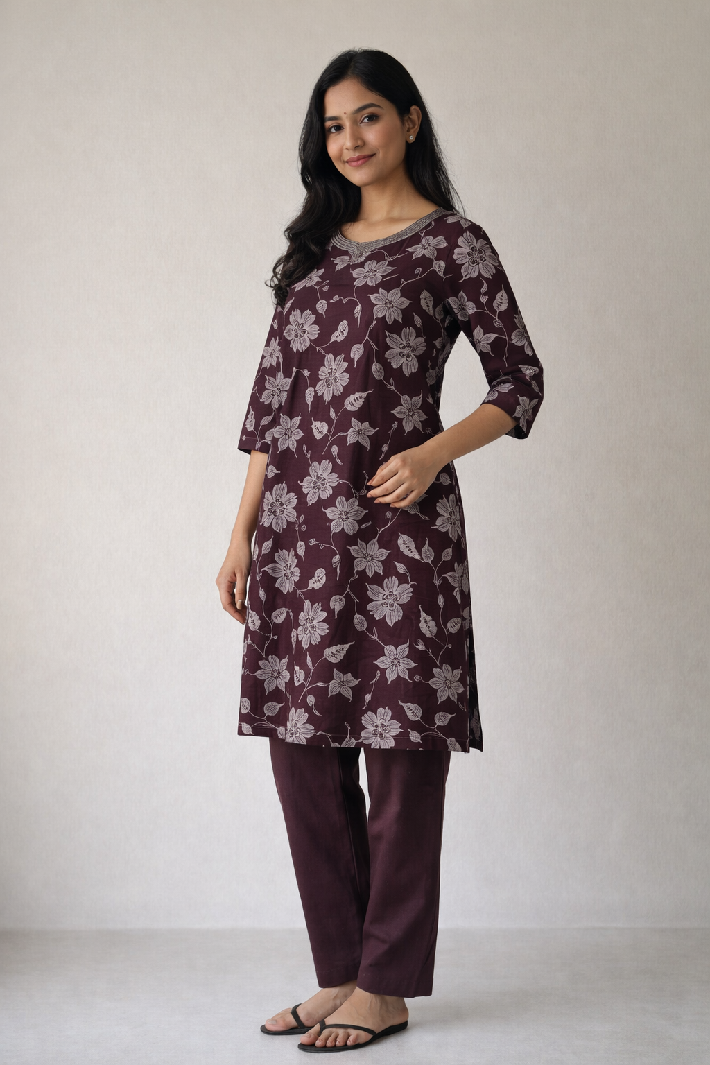 Coord Set - Maroon - PF-Coord Set-007