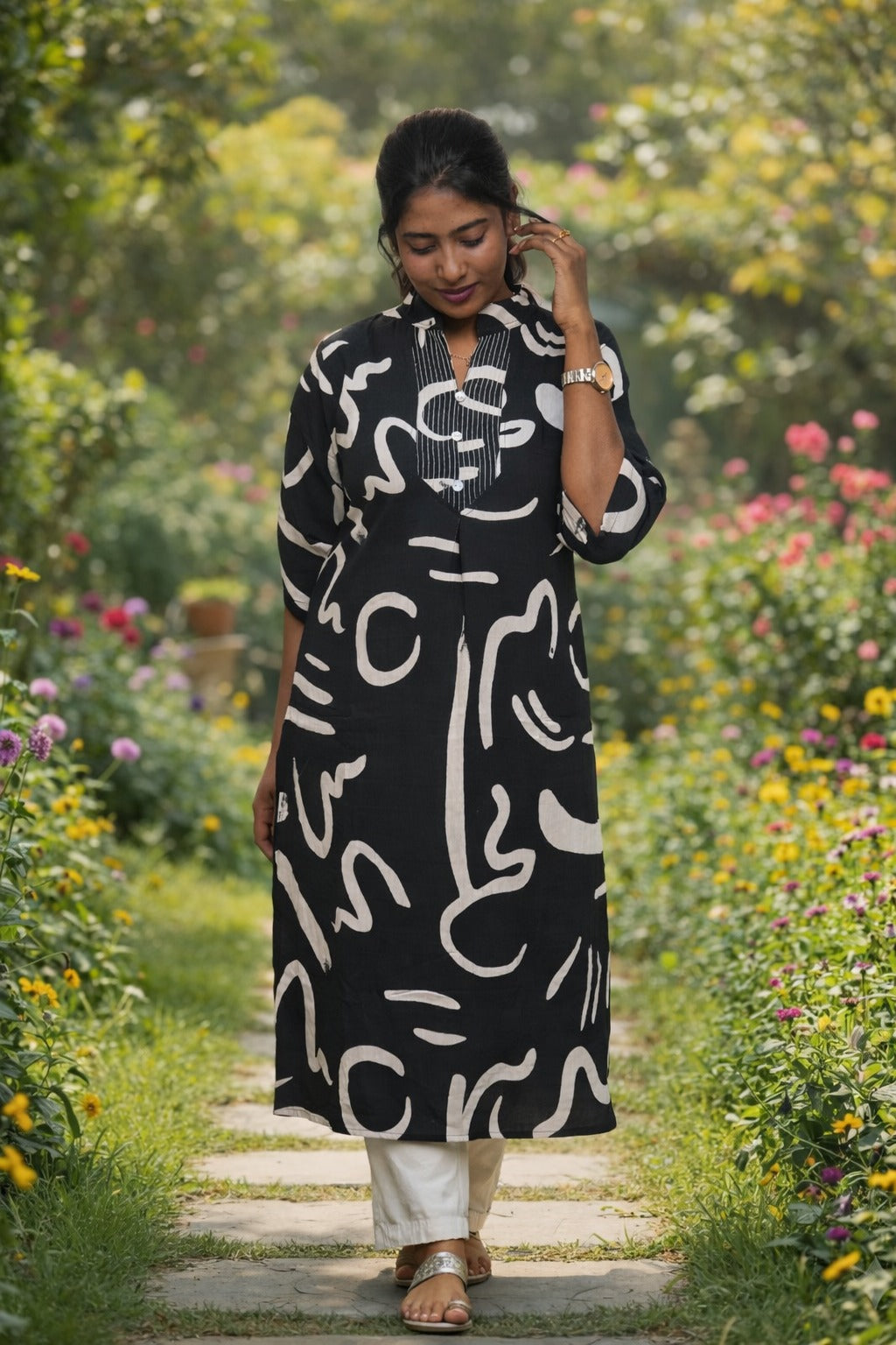 Egyptian Cotton (imported) - Kurta / Kurti set