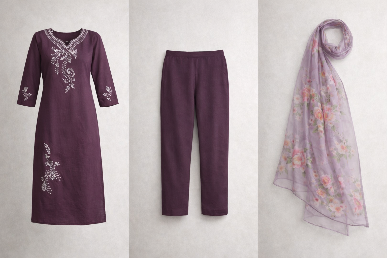 Kurti Set - Lavendar