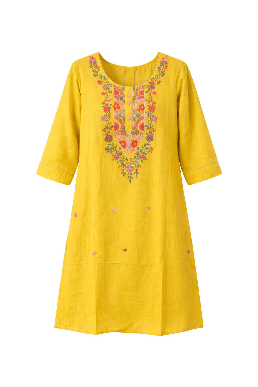 Kurti Set - Lemon green - SSS - RKC - 441