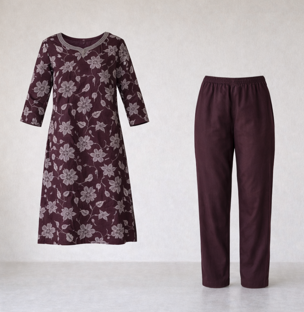 Coord Set - Maroon - PF-Coord Set-007