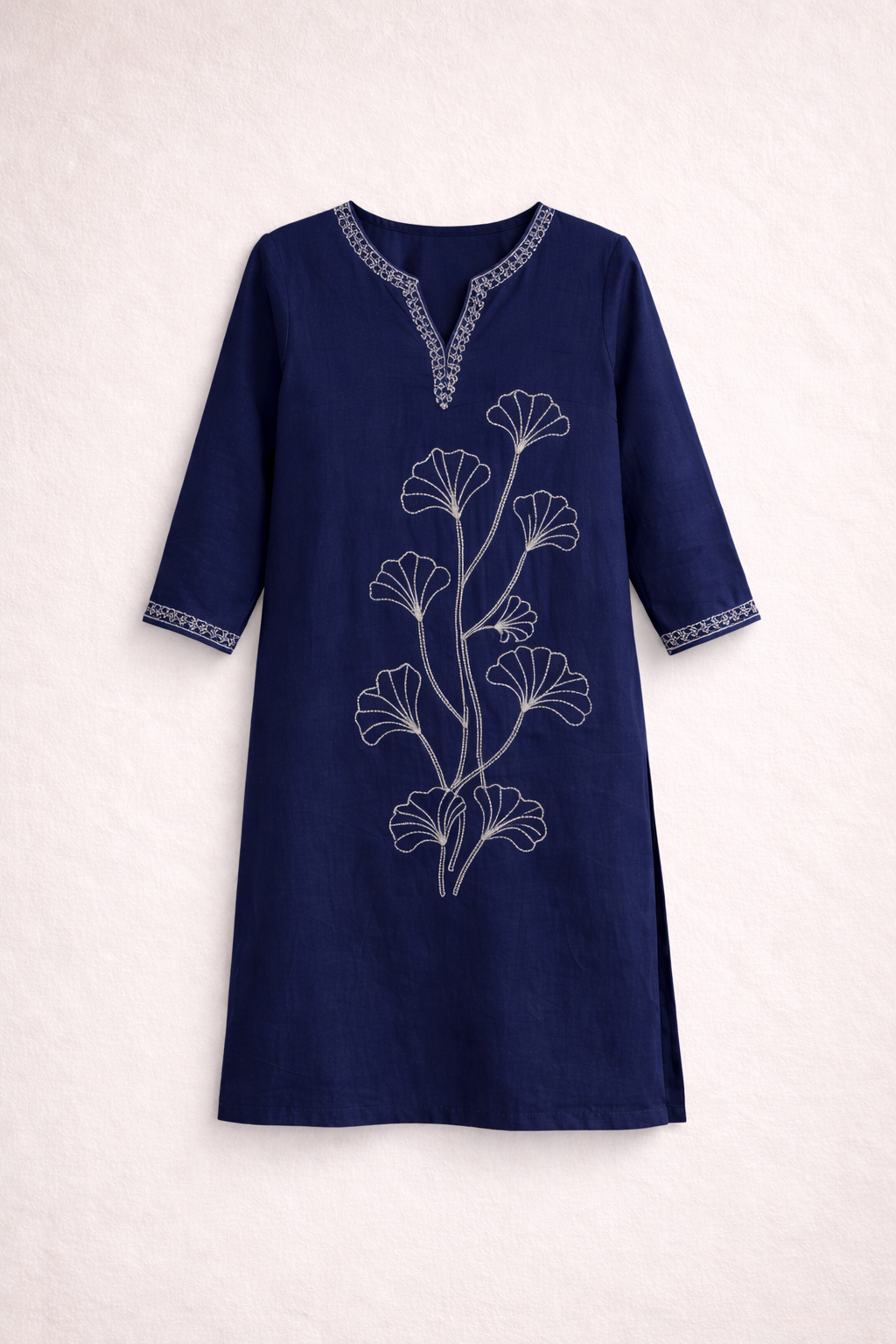 Kurti Set - Navy Blue