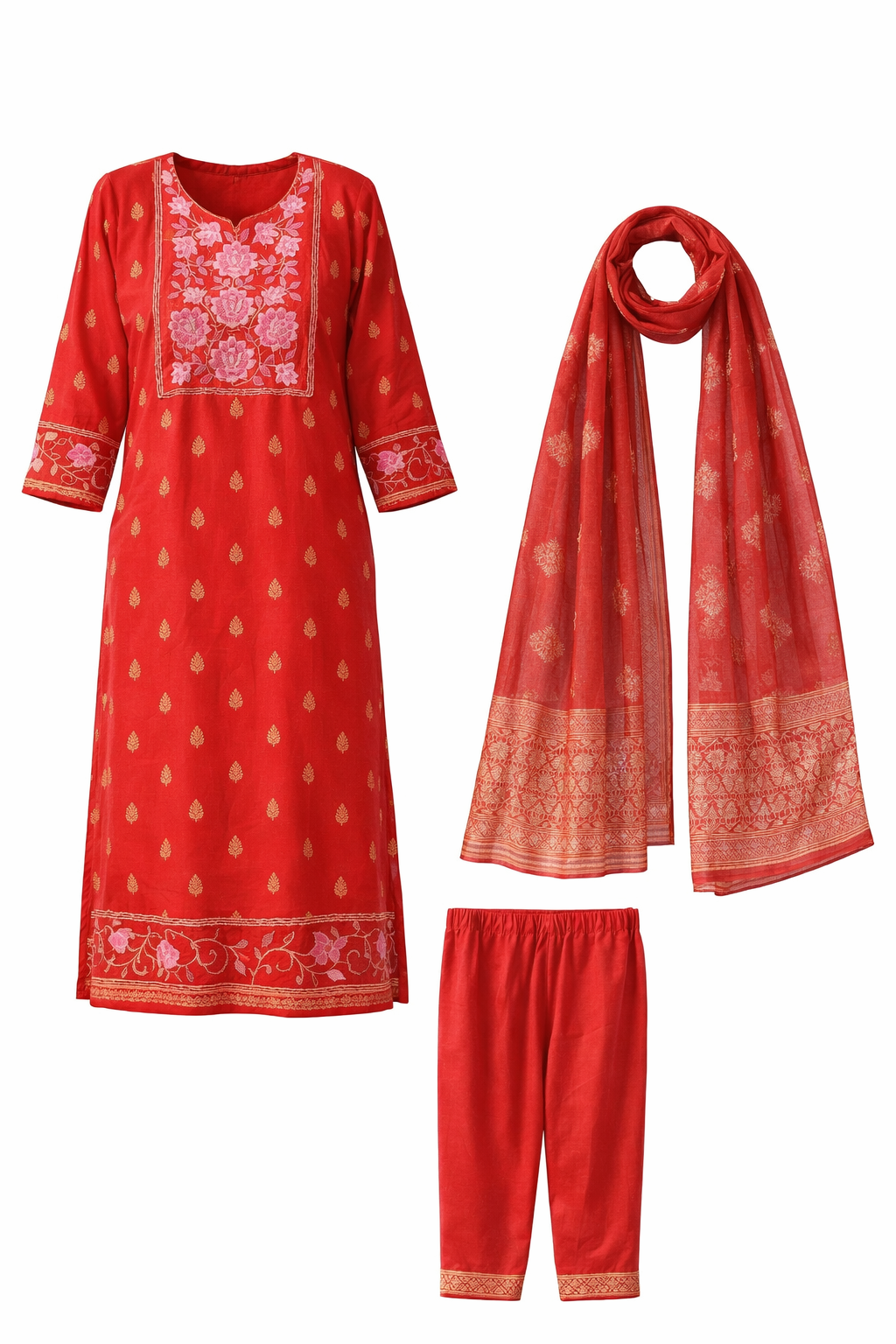 Kurti Set - Red