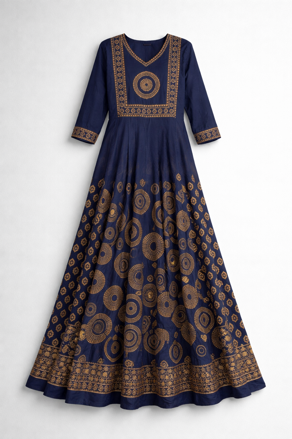 Anarkali suit - Teal Blue - ST-Anarkali Set-016
