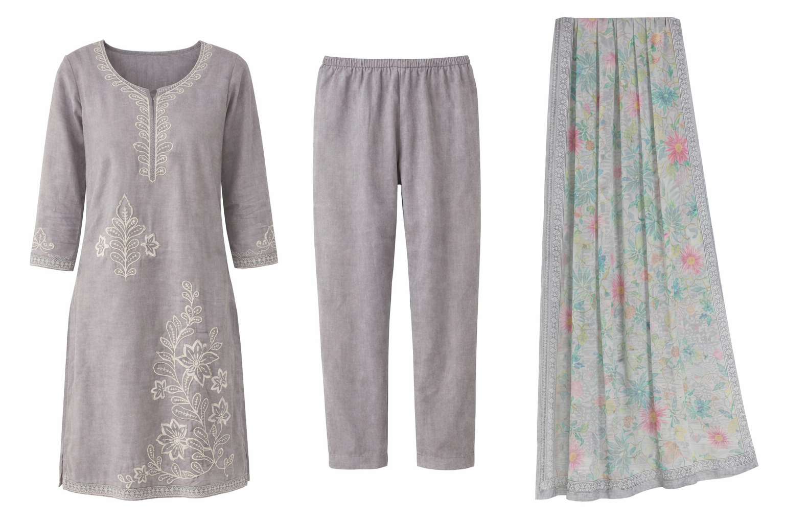 Kurti Set - Gray