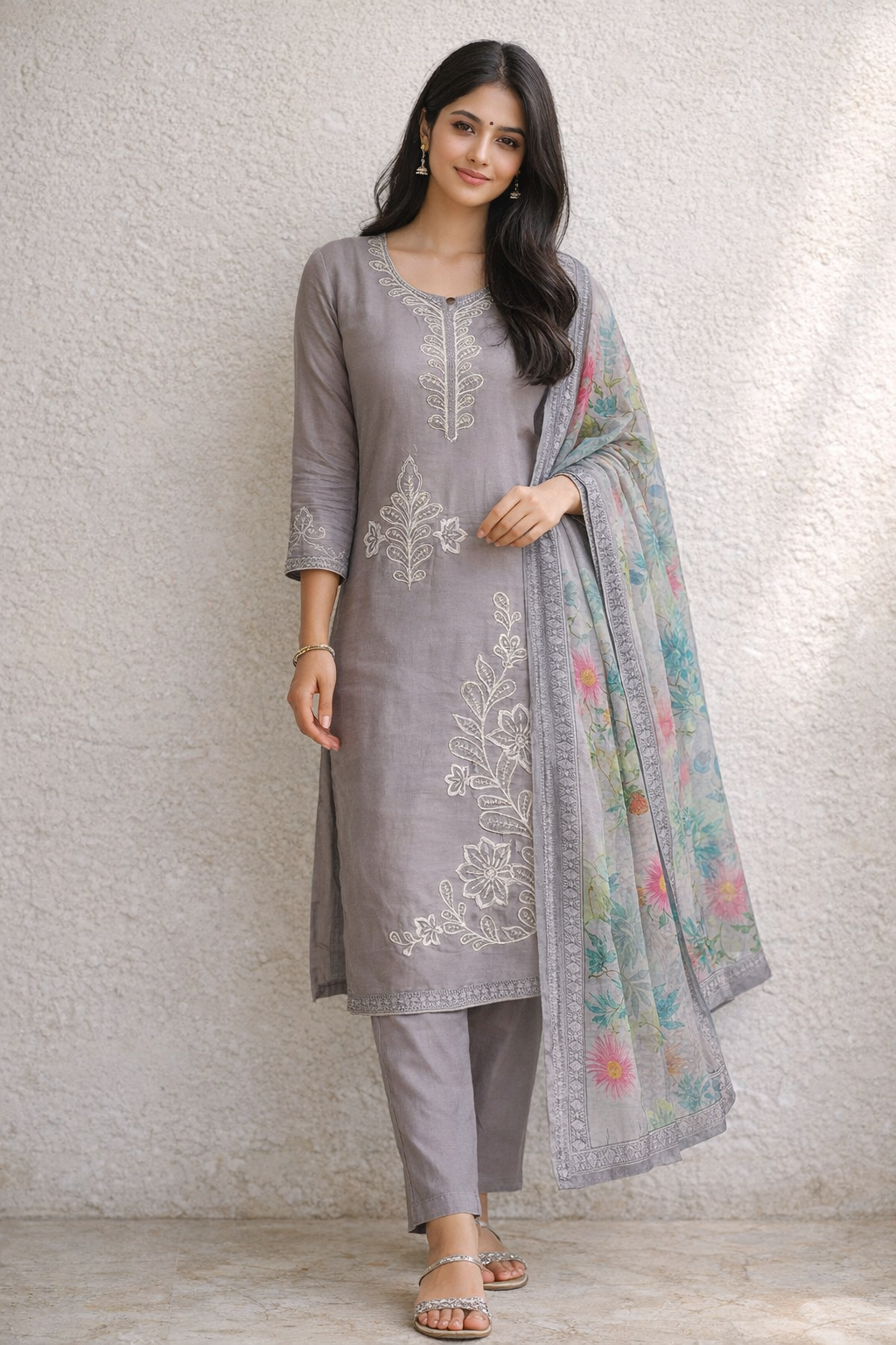 Kurti Set - Gray