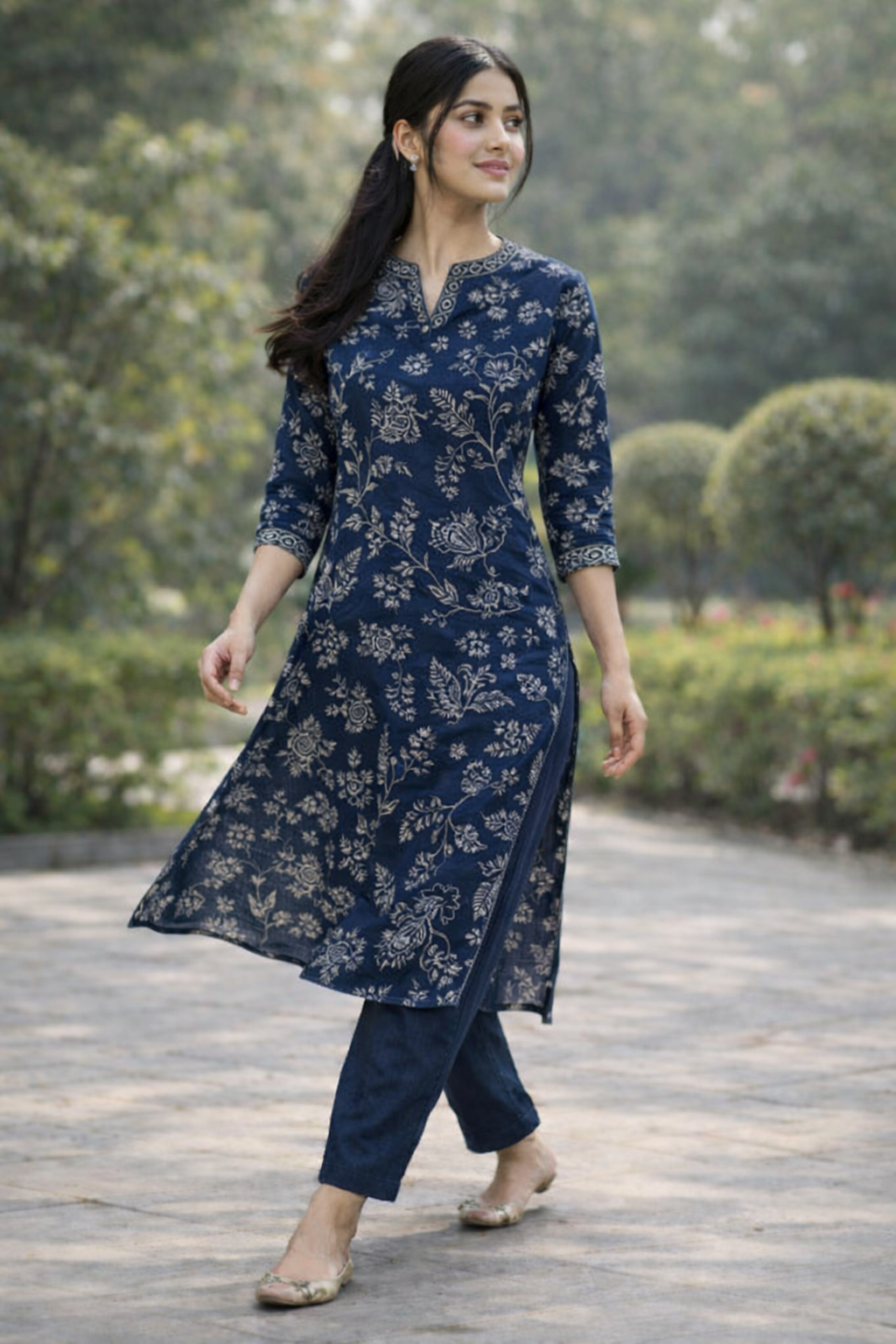 Coord set (2 pc) - Navy Blue - PF-Coord Set-008