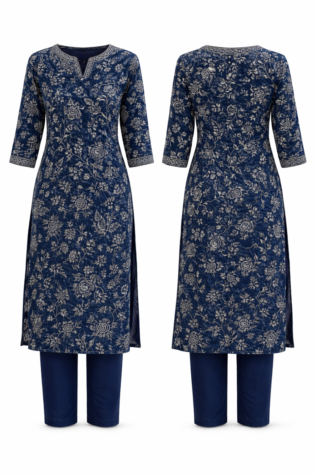 Coord set (2 pc) - Navy Blue - PF-Coord Set-008