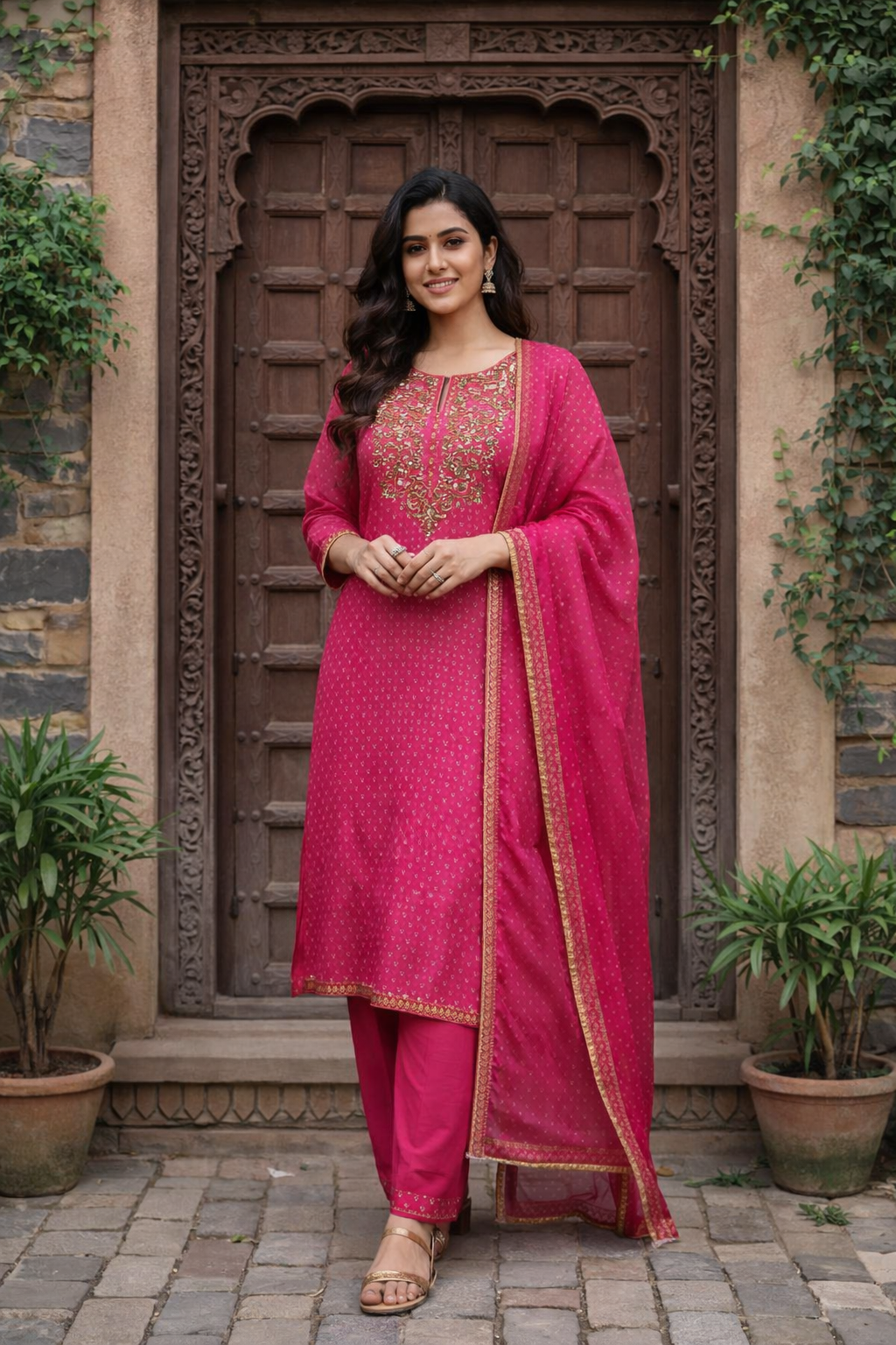 Pink kurti