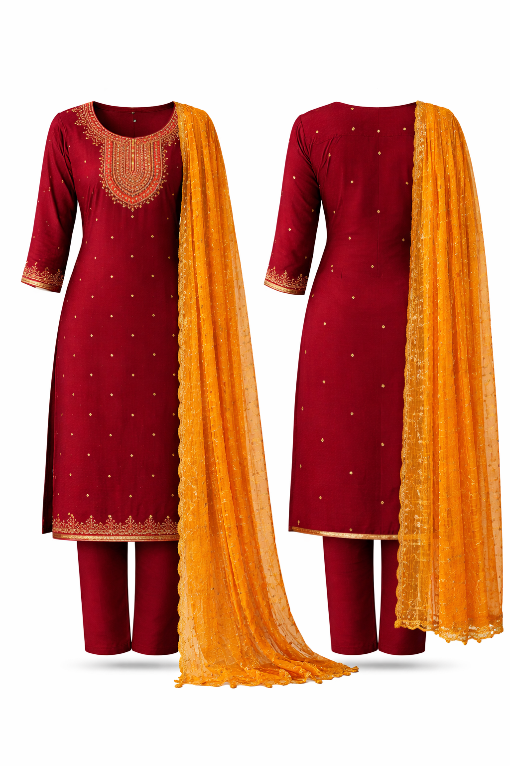 Maroon kurti