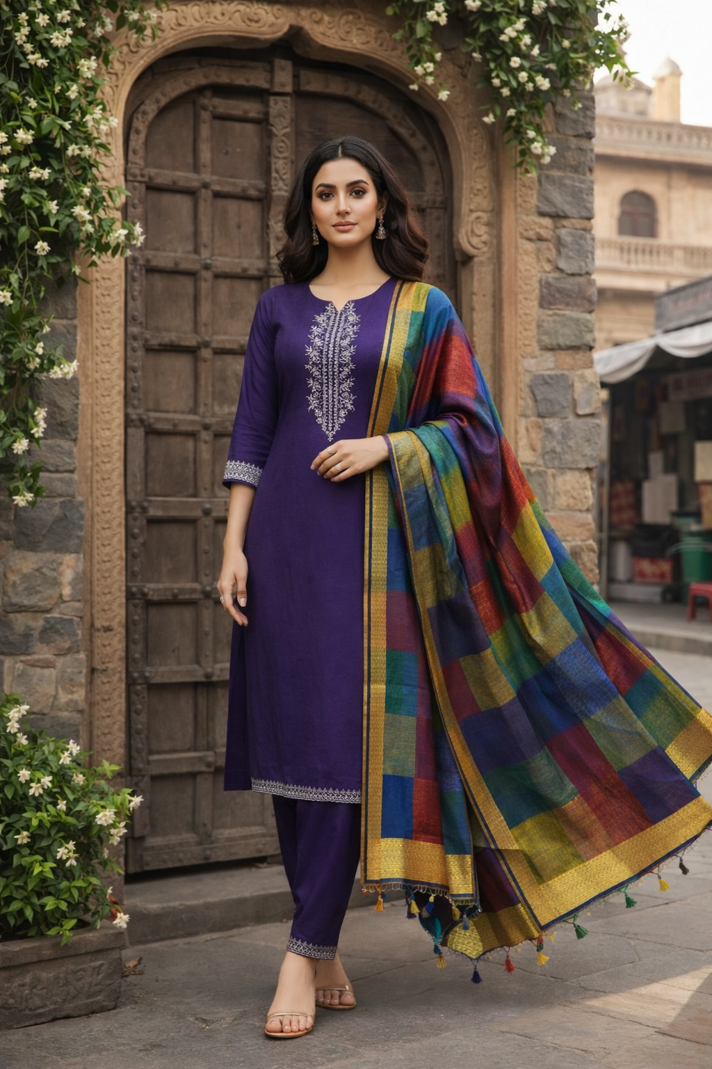 Purple kurti