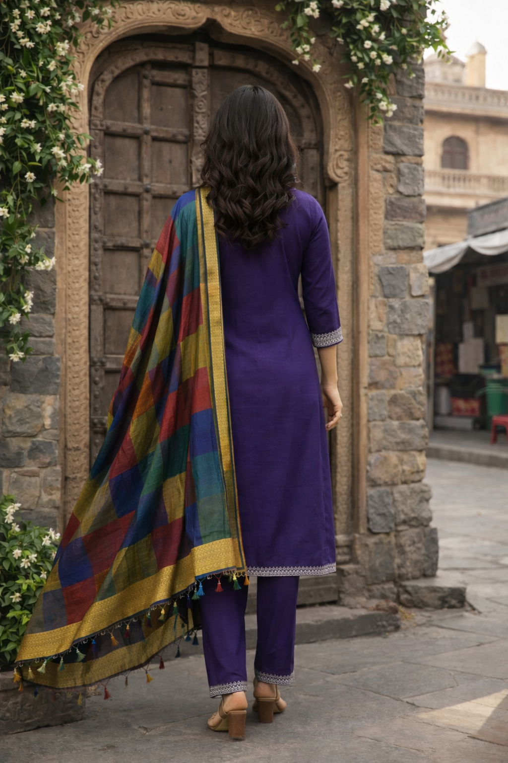 Purple kurti