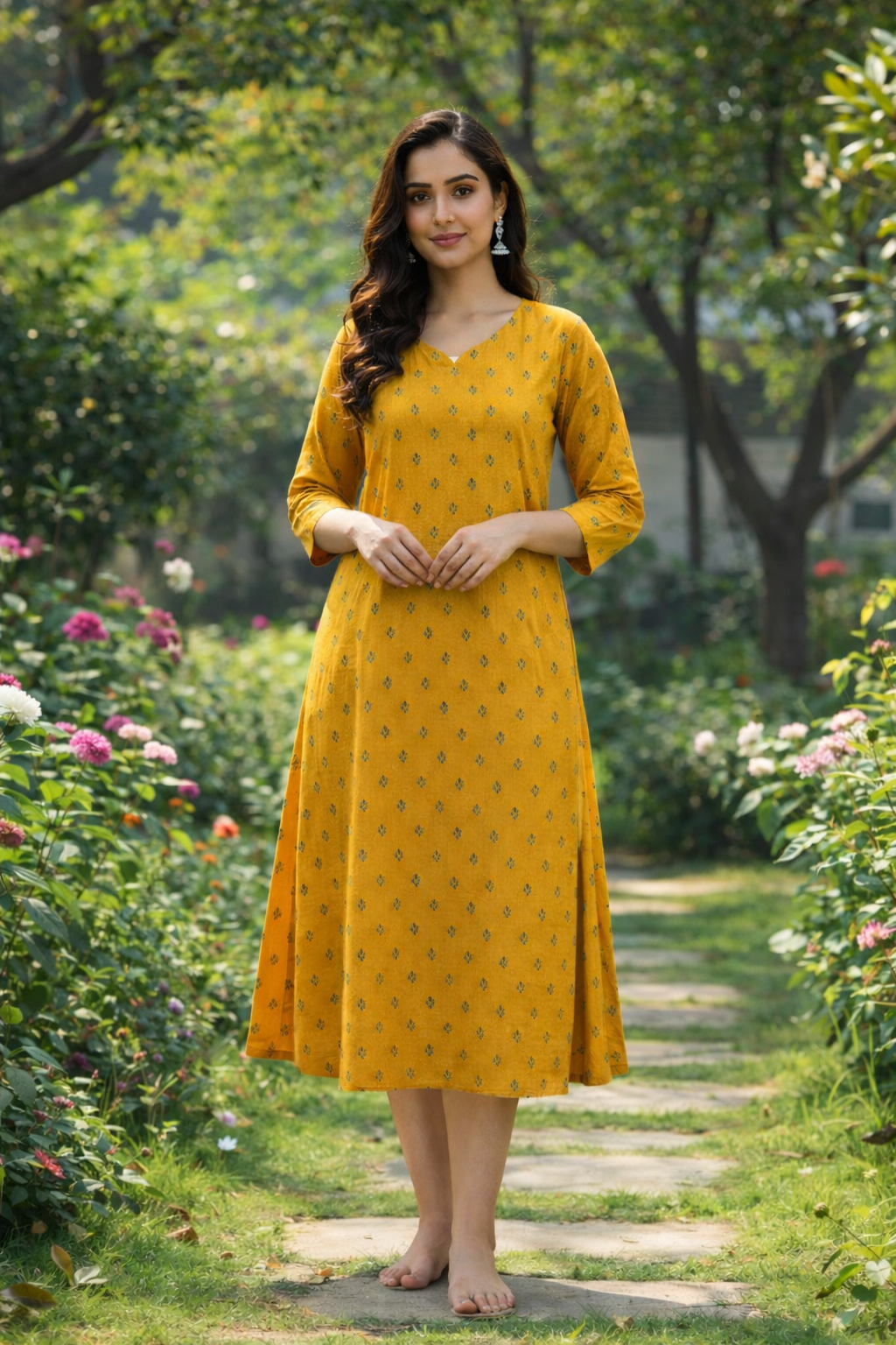 Mustard Yellow kurti