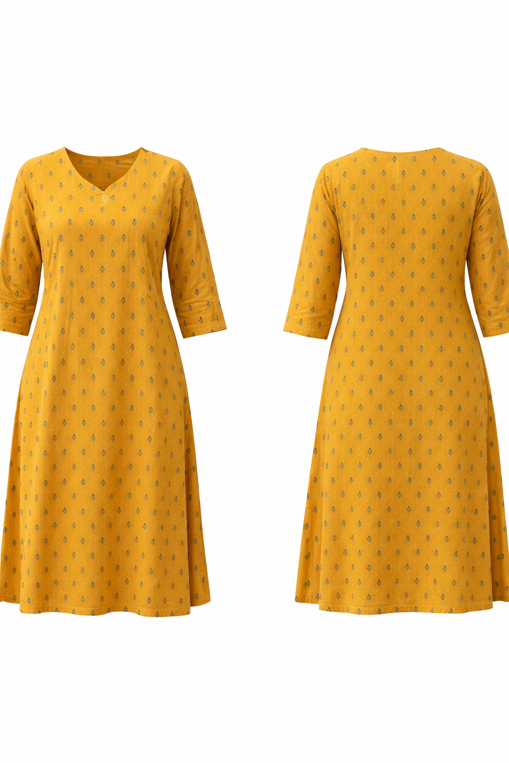 Mustard Yellow kurti