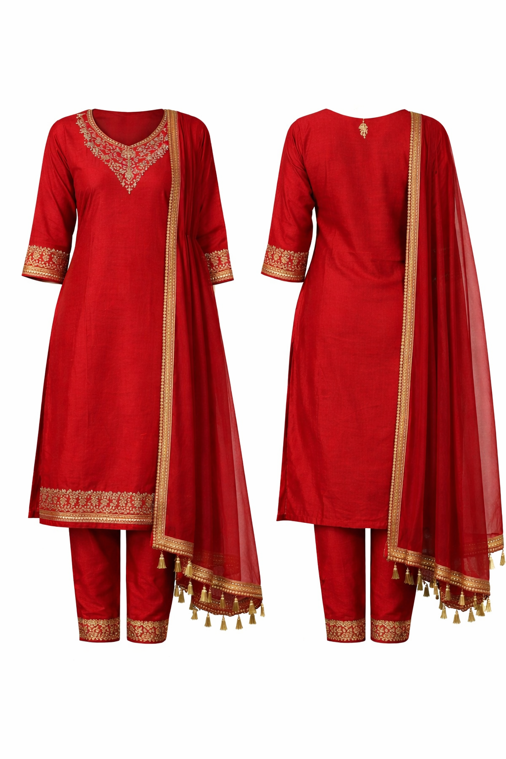 Red kurti