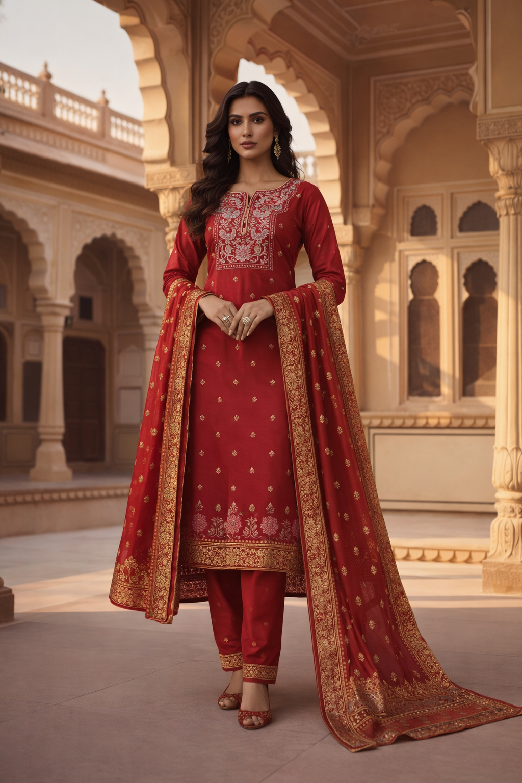 Red kurti