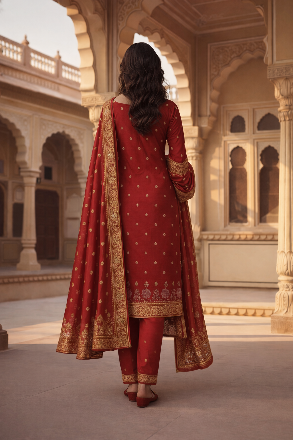 Red kurti