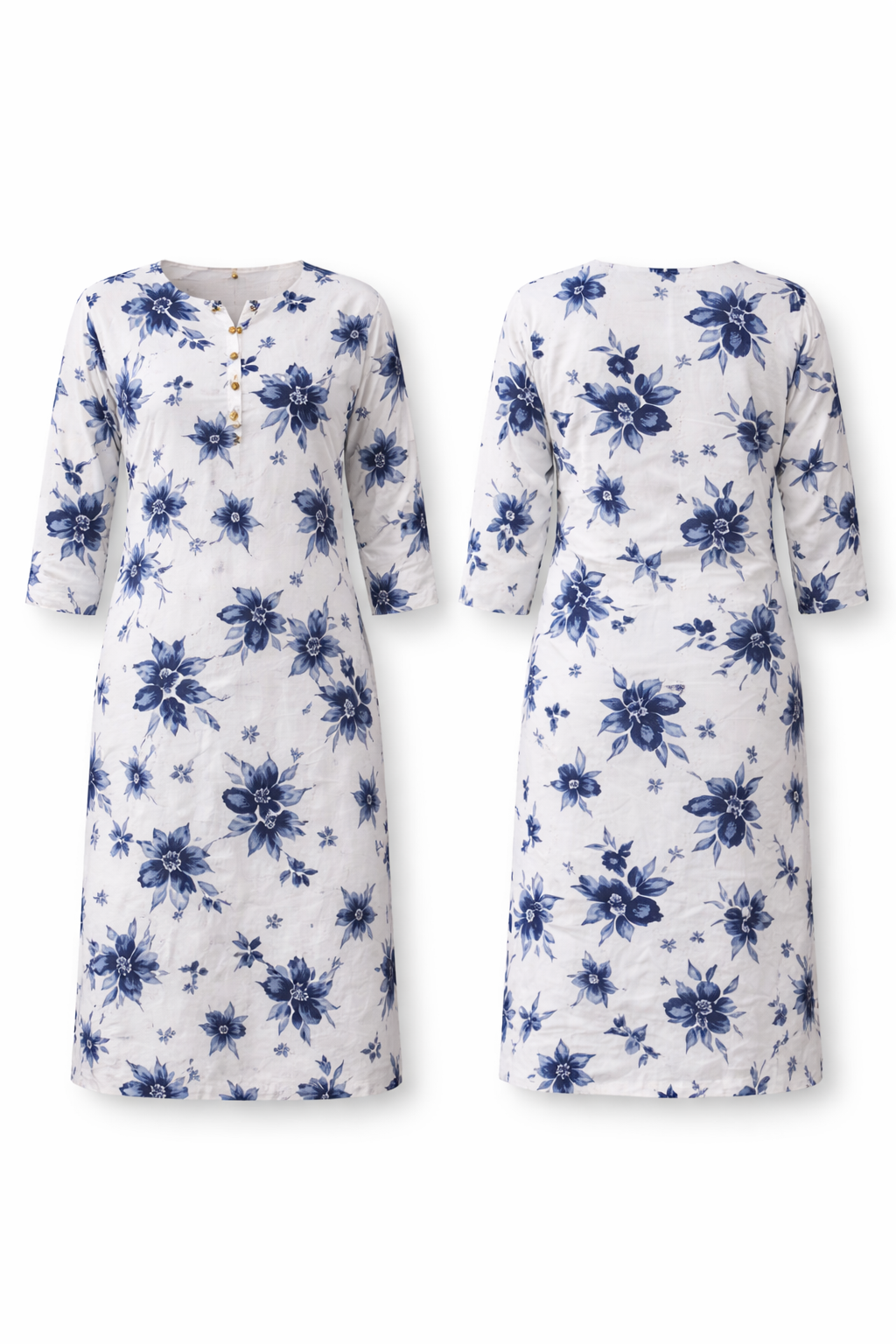 Half White kurti