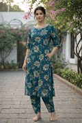 Teal Green kurti