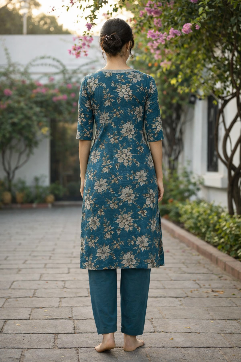 Teal Green kurti
