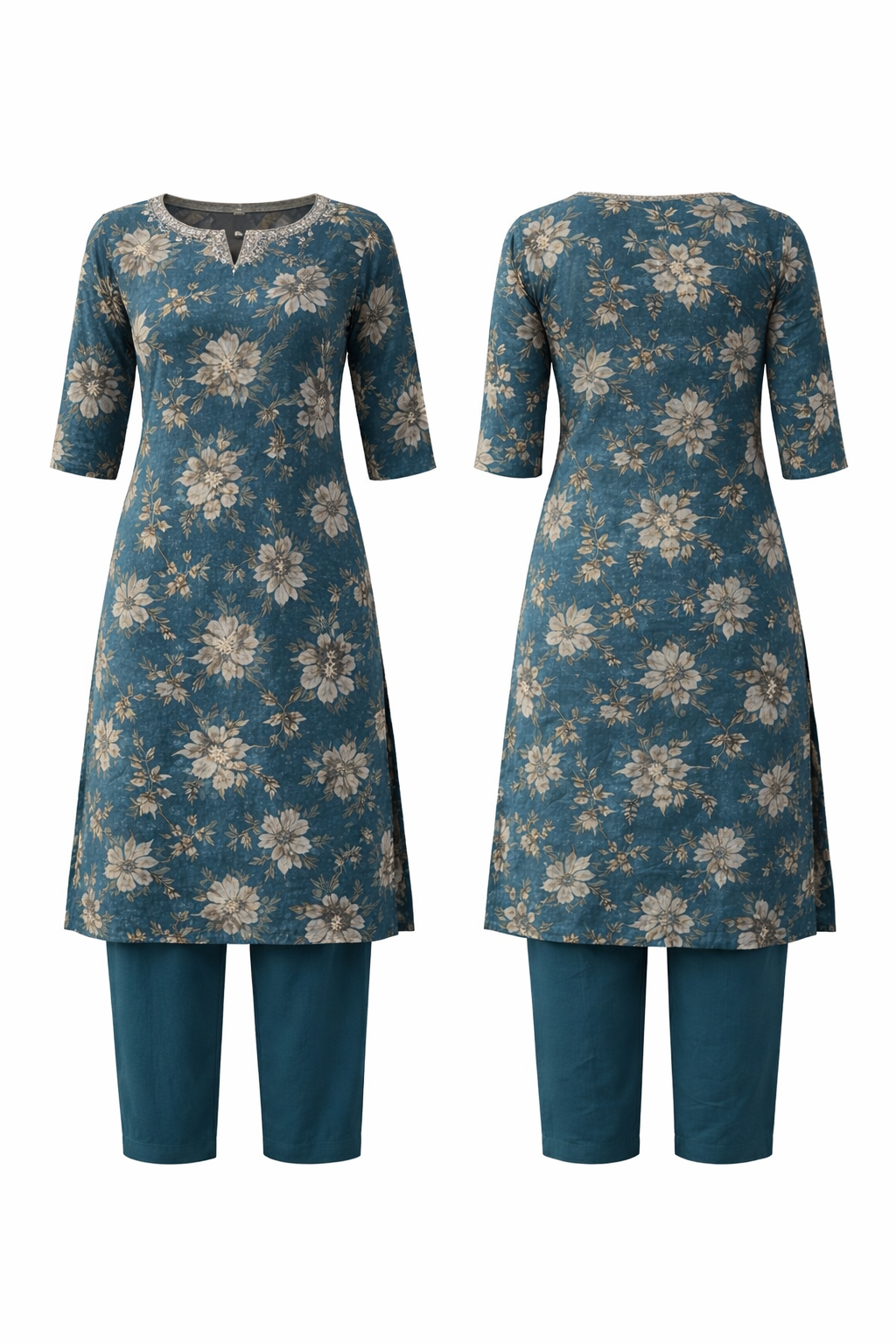 Teal Green kurti