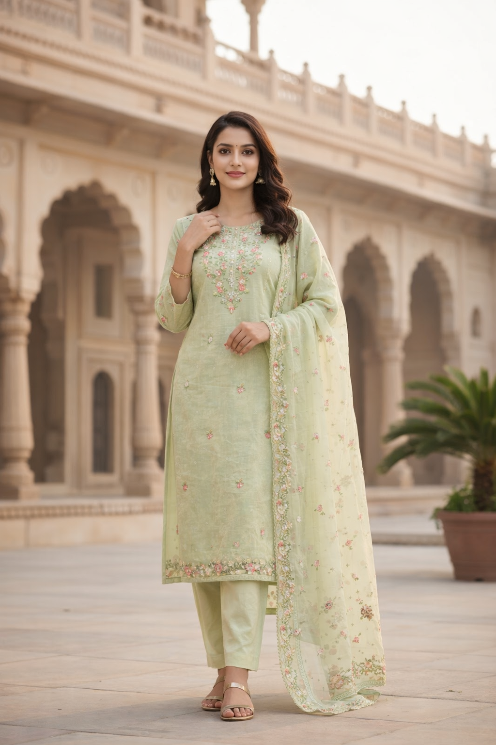 Pista Green kurti