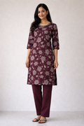 Coord Set - Maroon - PF-Coord Set-007